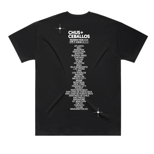 Chus & Ceballos Reunion Tour 2026 Tee - Black