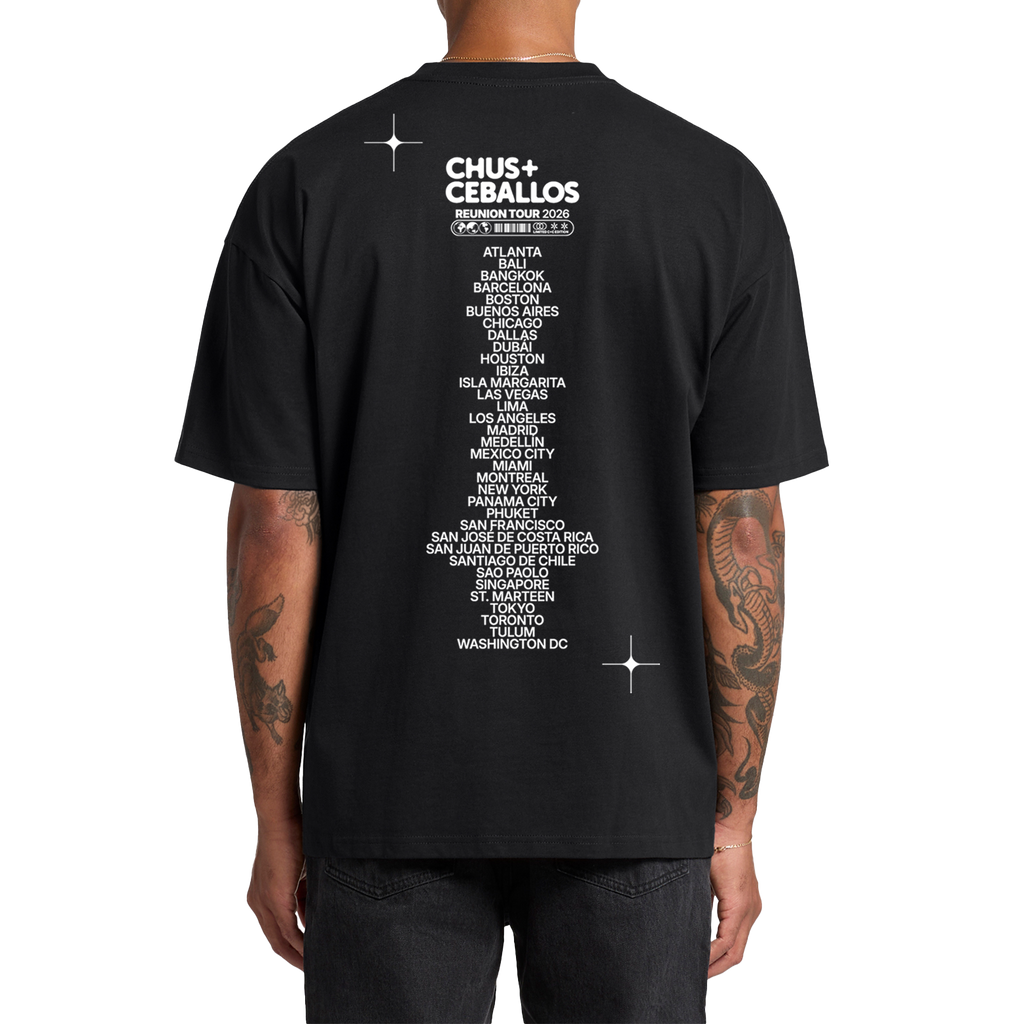 Chus & Ceballos Reunion Tour 2026 Tee - Black