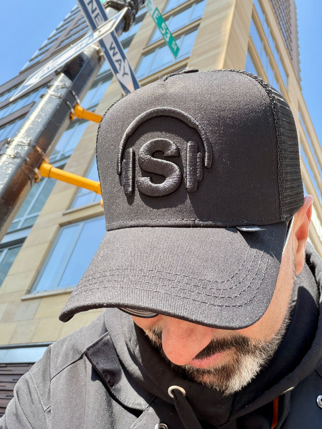 Limited Edition Stereo Trucker Hat - Black