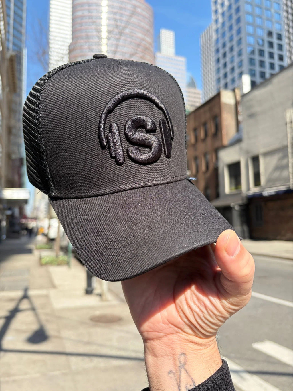 Limited Edition Stereo Trucker Hat - Black