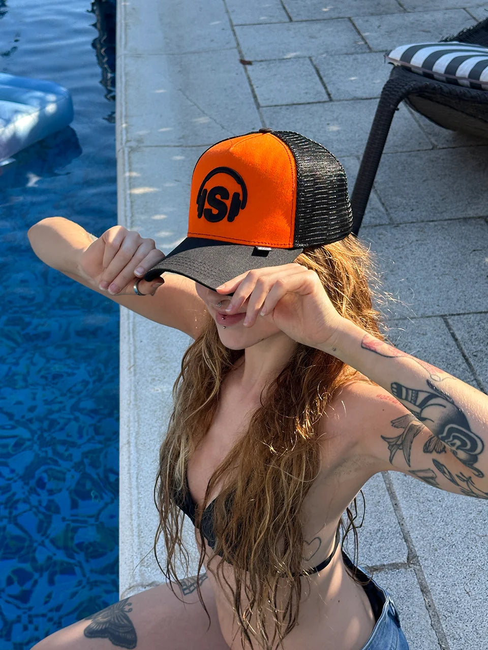 Limited Edition Stereo Trucker Hat - Orange