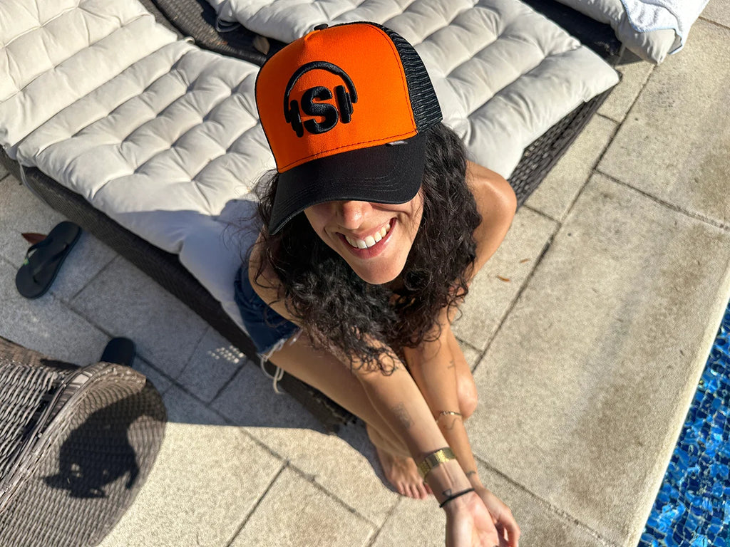 Limited Edition Stereo Trucker Hat - Orange
